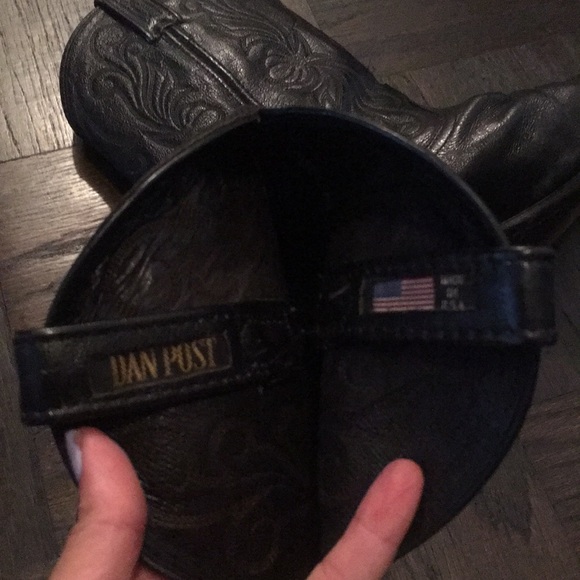 Dan Post black cowboy boots - Picture 6 of 6